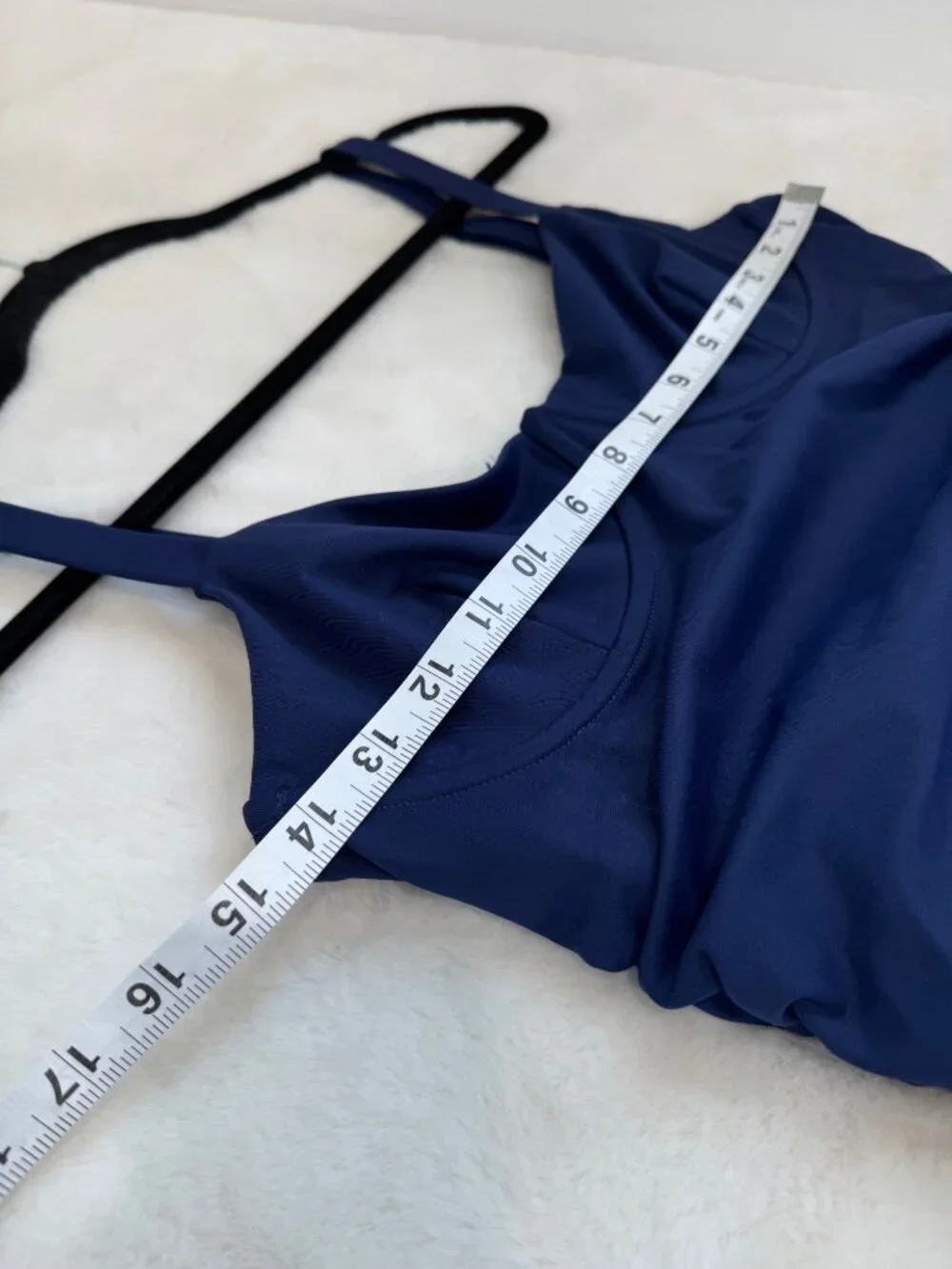 New Skims Women's Size M Midnight Blue Sculpting Ruched One-Piece Swimdress